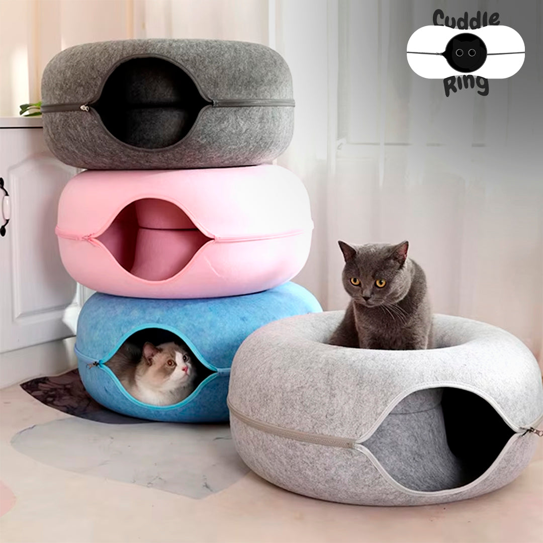 CuddleRing™ Cat Cave Bed